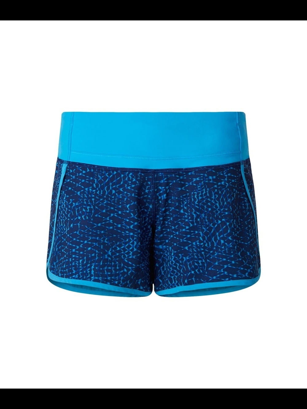 💫 Lululemon Athletica Run Times Shorts Samba Snake Blue 4” 6